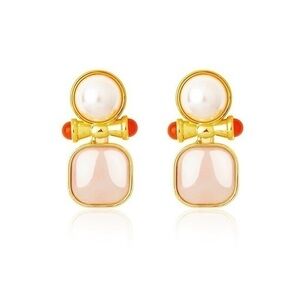 - 18K GP  Vintage France style Earrings